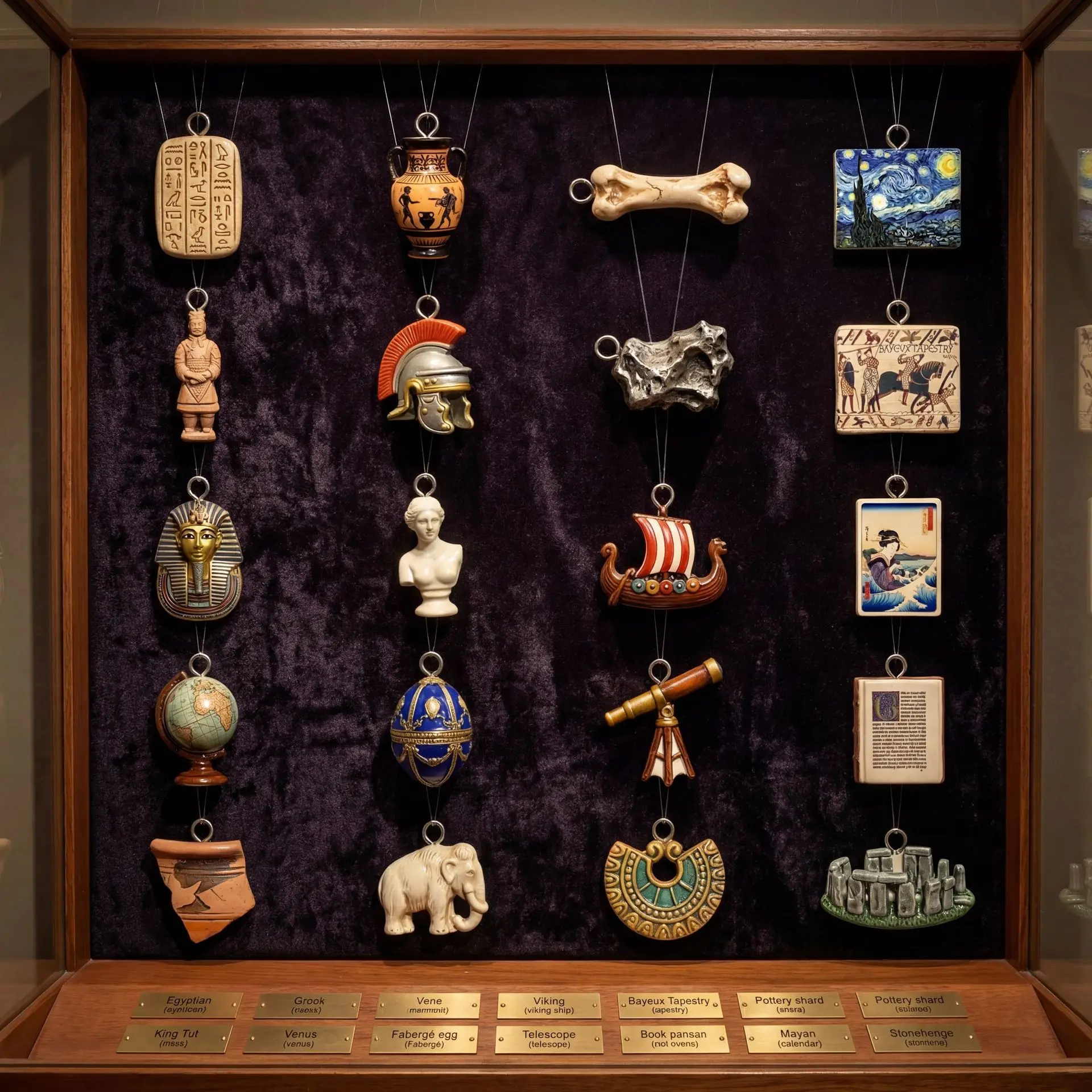 Jewelry Making History - Miniaturowa figurka z motywami z historii