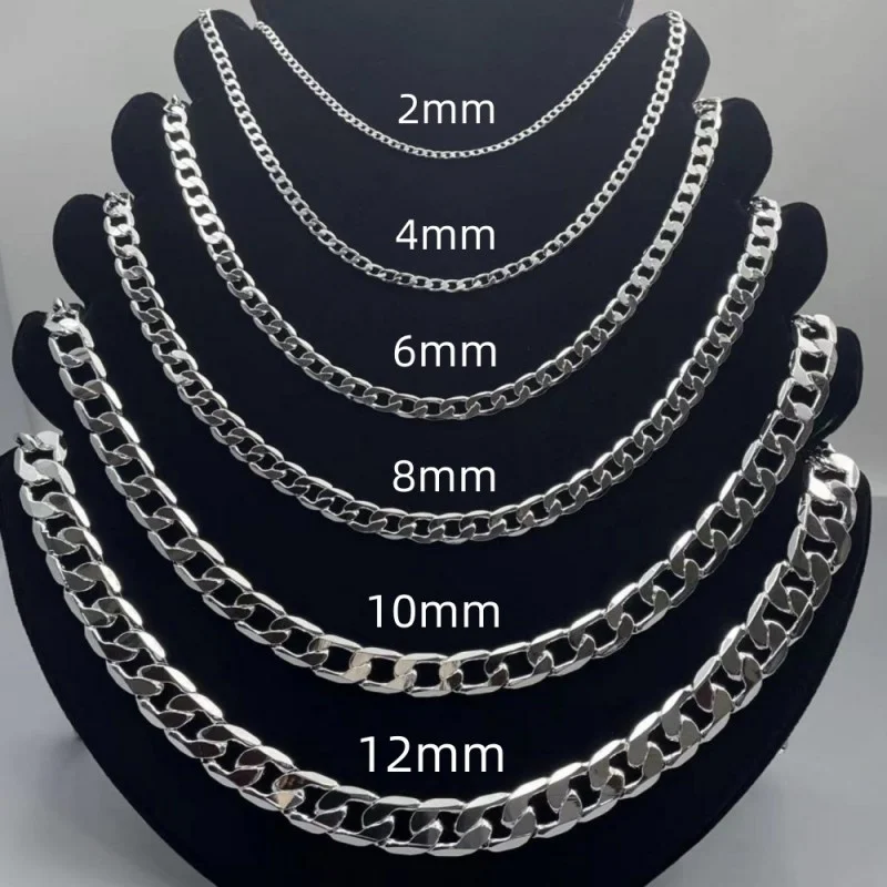 Lobster Clasp Silver - Męski naszyjnik ze srebra próby 925