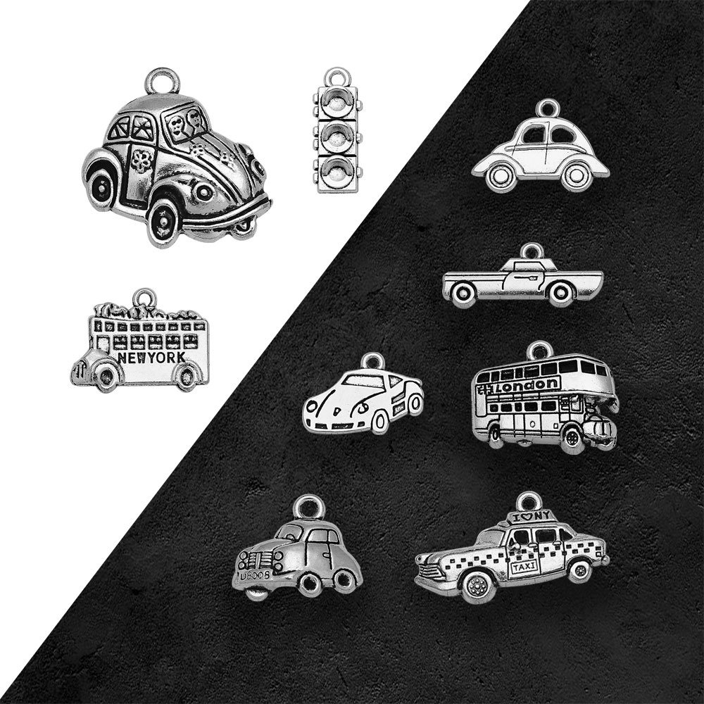 Posrebrzane taksówka autobus s – Jewelry Making London recenzja i cena